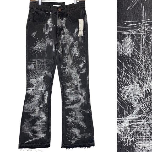 BDG Urban Outfitters 90s Bootcut Jean Embroidered size 26 - Picture 2 of 7